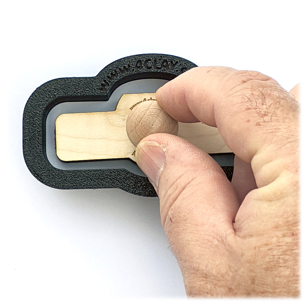 how to use the clay stamp with cutter